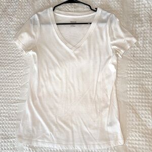 White Medium V-neck